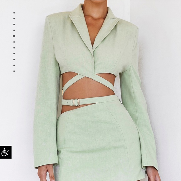 MISTRESS ROCKS LINET CROPPED JACKET+SKIRT - Picture 3 of 3